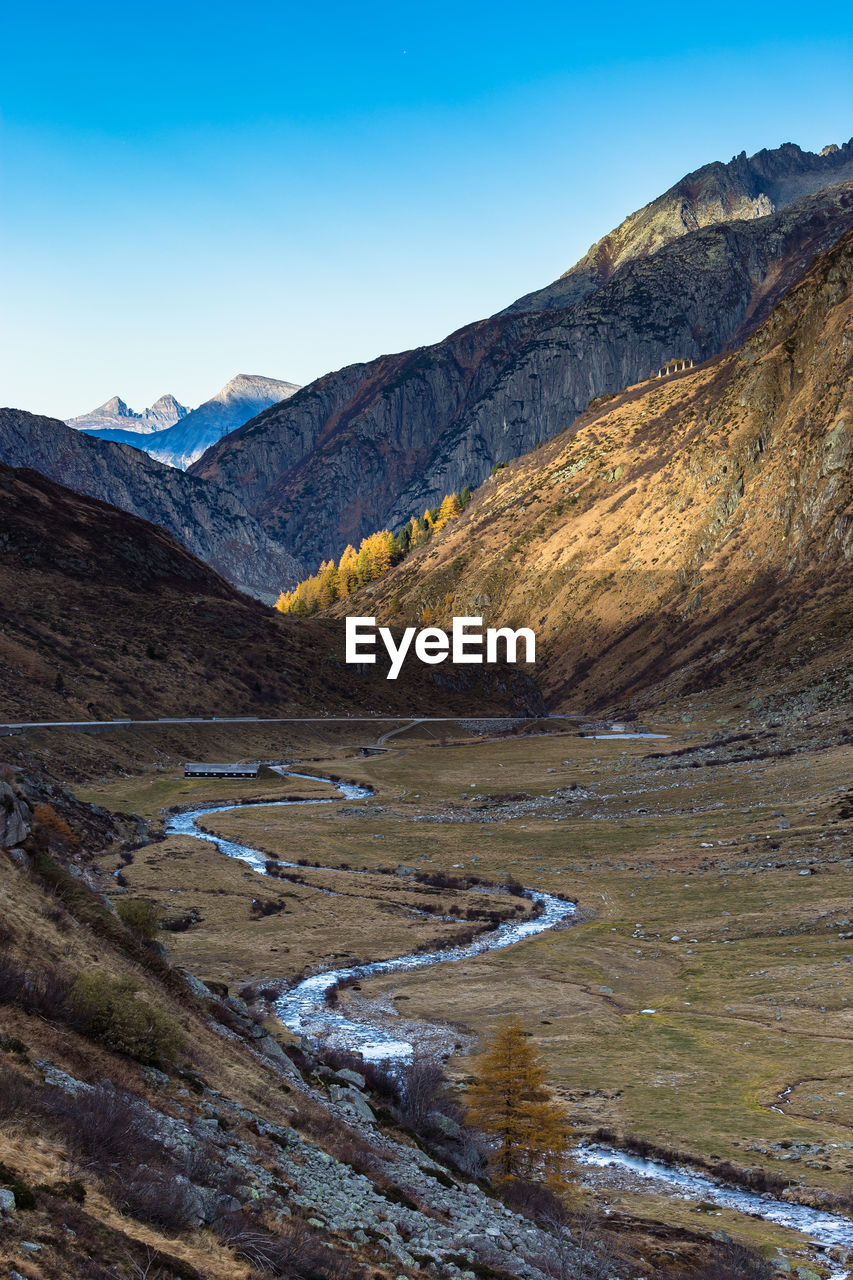 Scene in a mountain valley