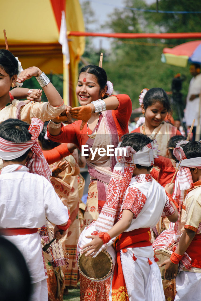 Group of people in traditional clothing