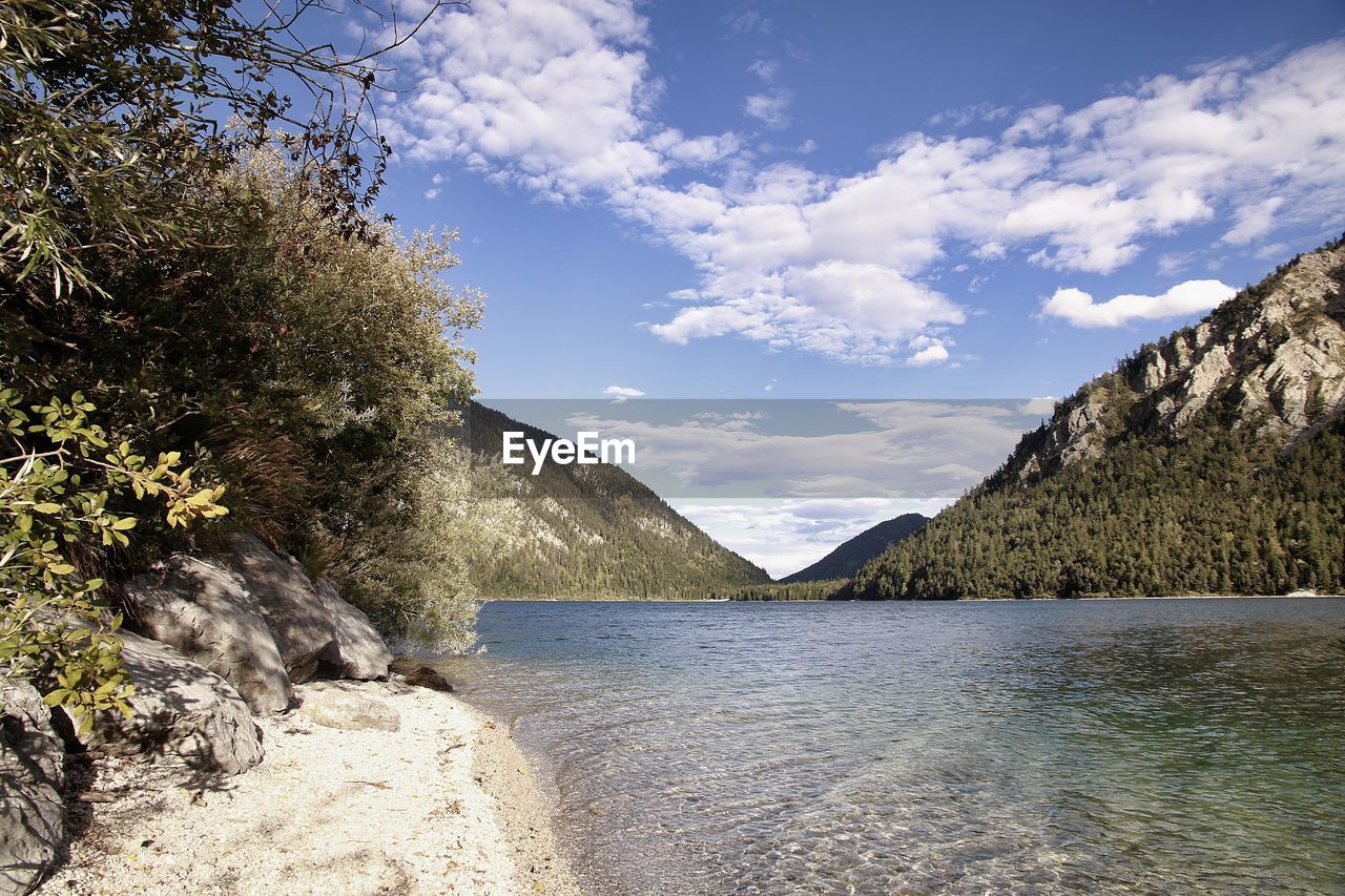 Scenic view of river against sky