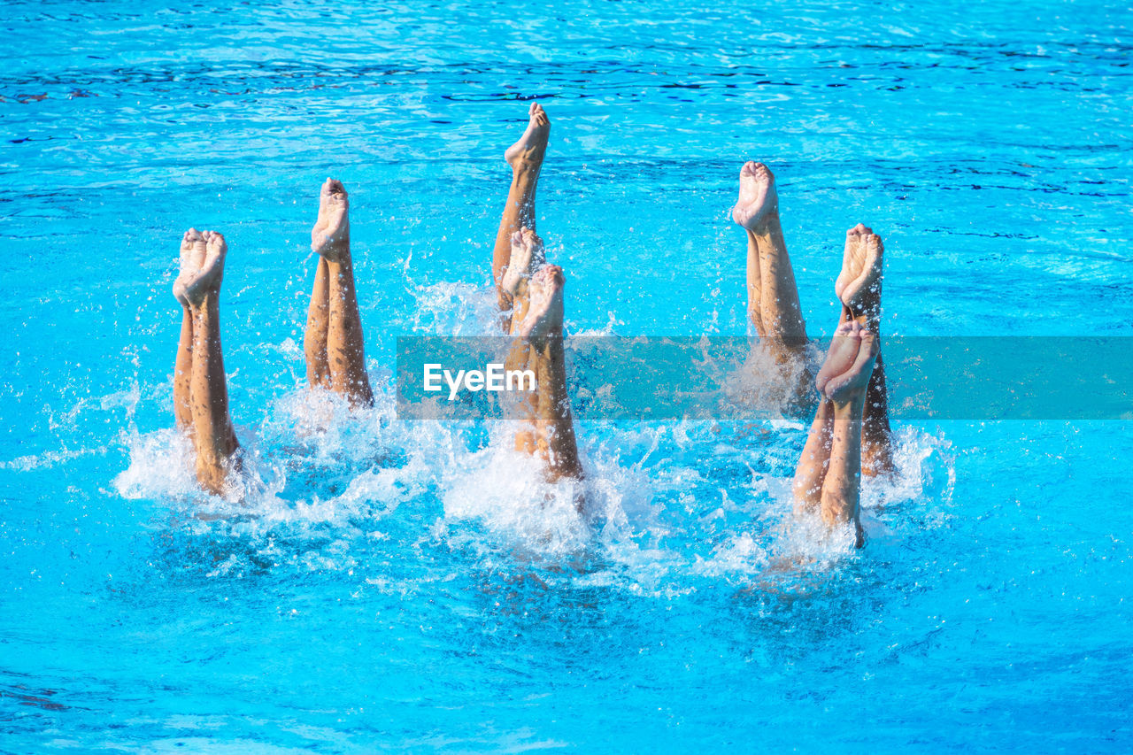 Synchronized or artistic swimming sport