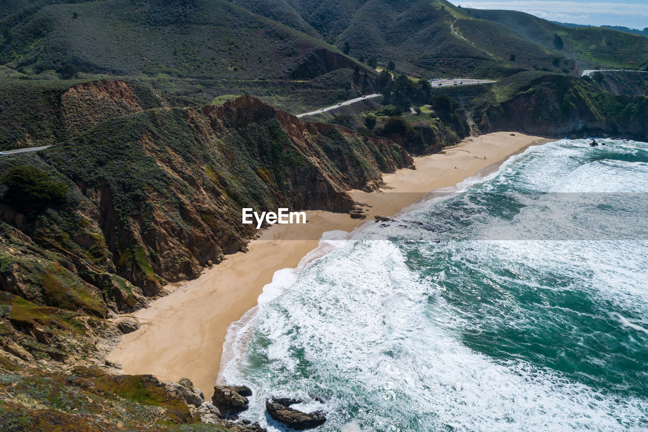 Gray whale cove state beach in california. usa