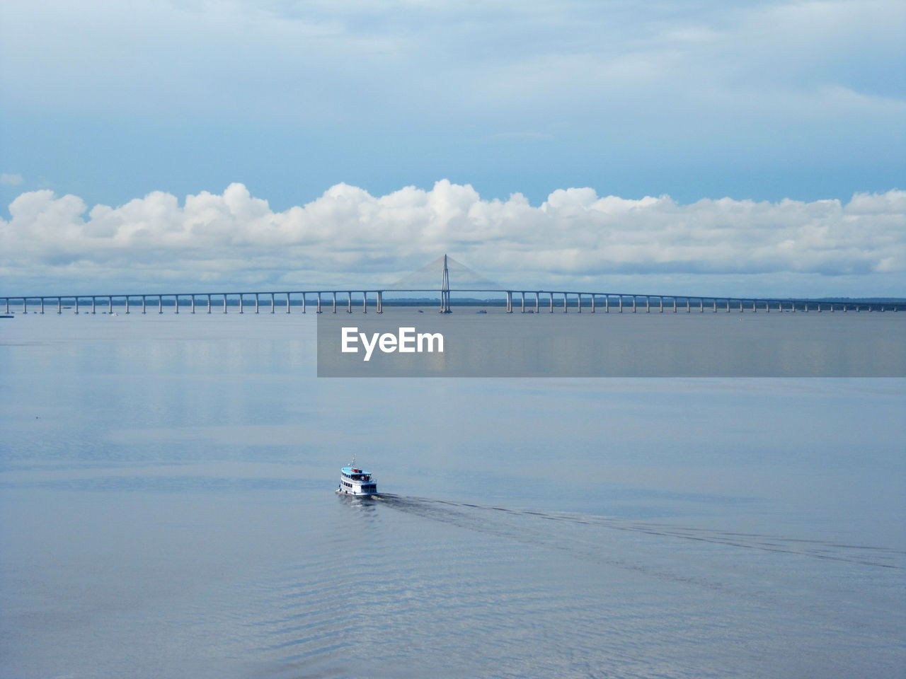 Scenic view of river against sky