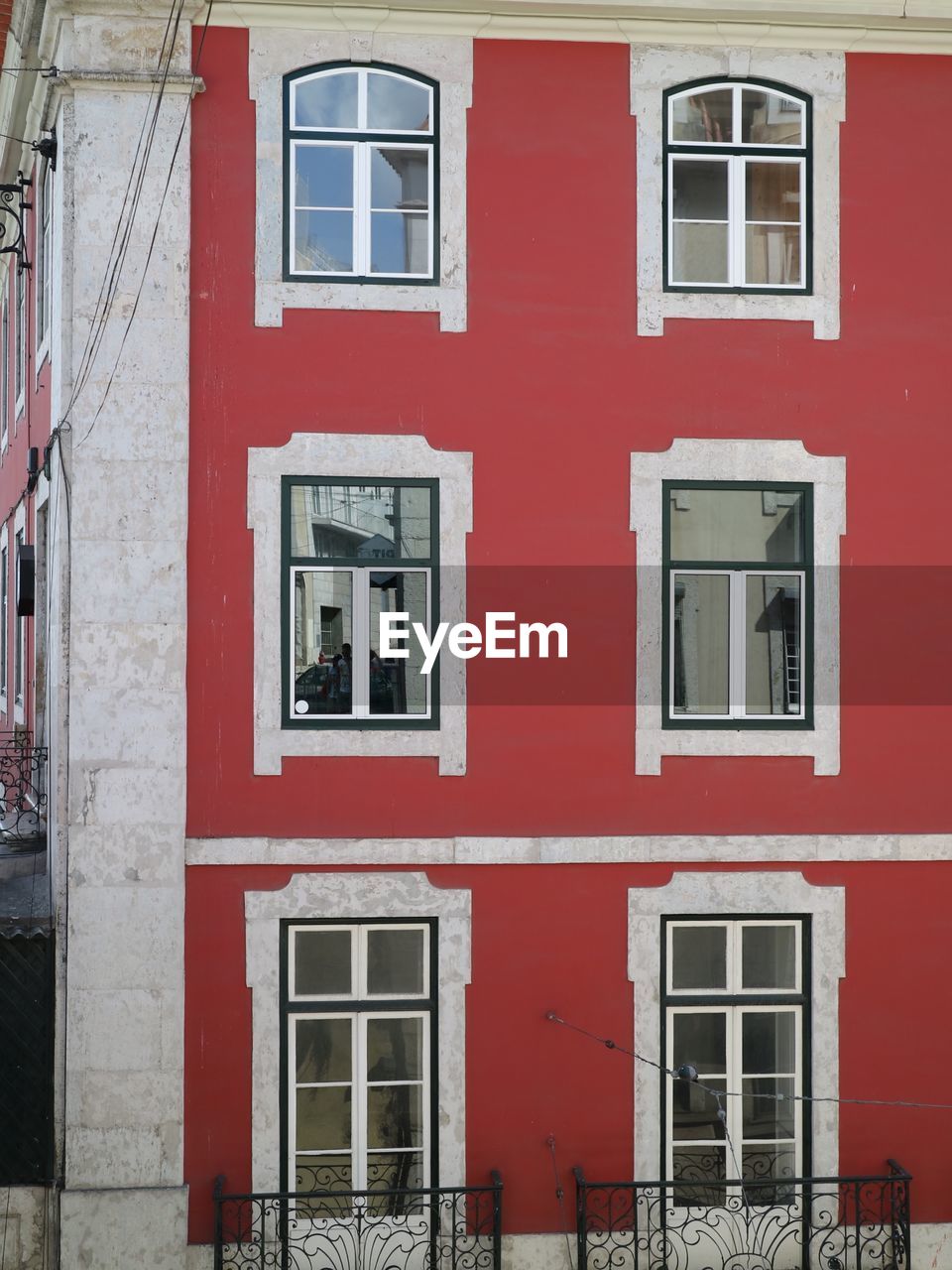 Red residential building