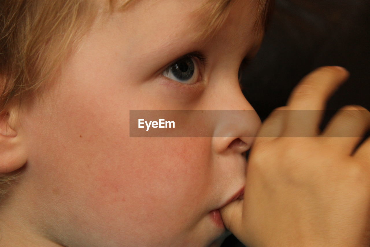 Close-up portrait of child