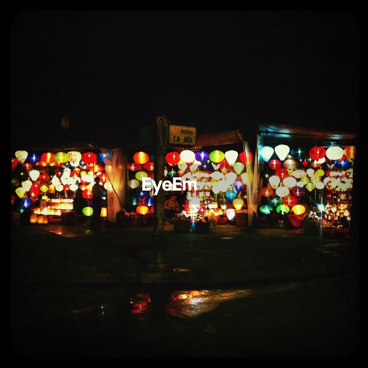 Store windows at night