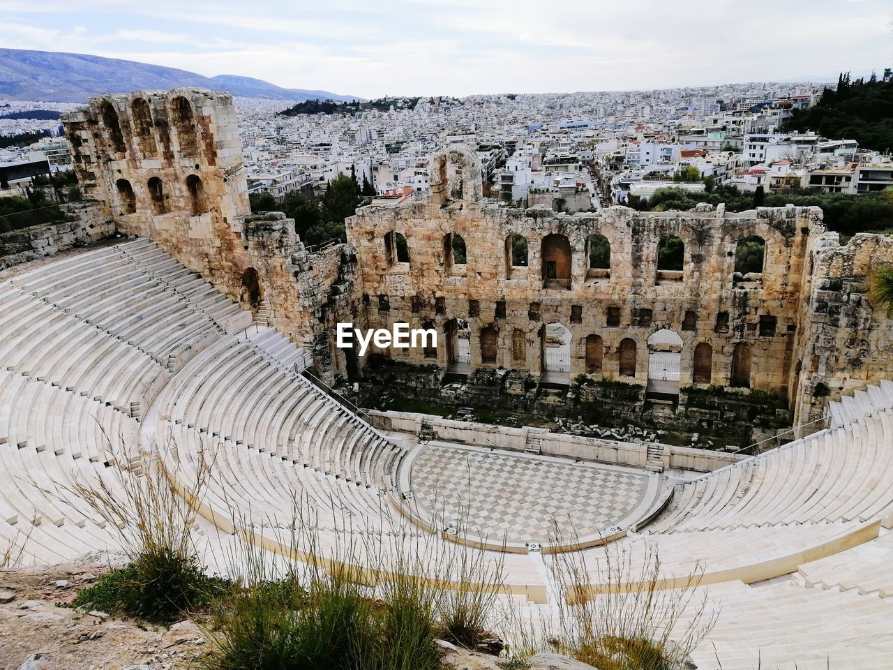 HIGH ANGLE VIEW OF OLD RUIN