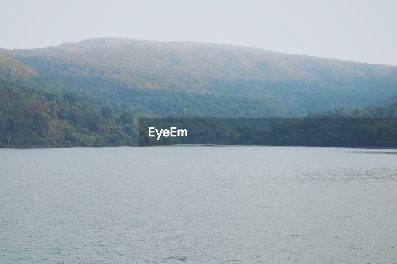 Scenic view of lake against mountain