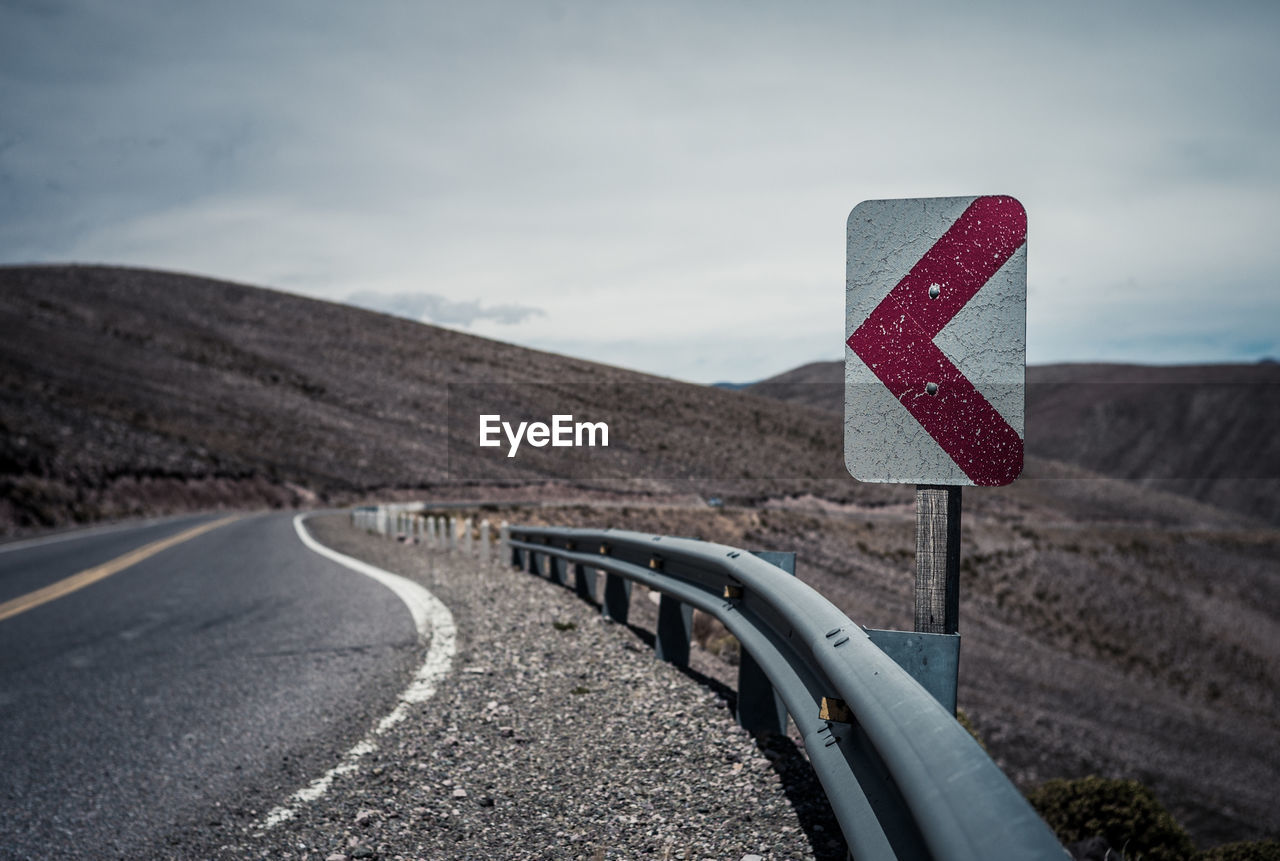 Road leading towards mountain