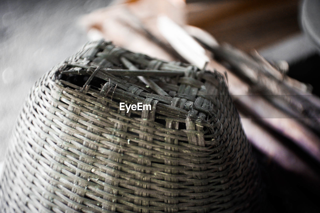 DETAIL OF WICKER BASKET