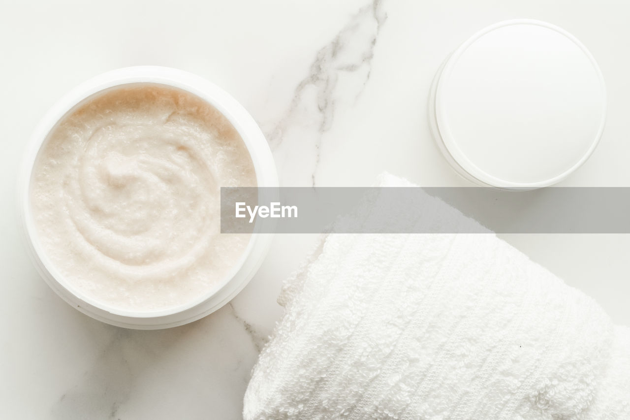 high angle view of coffee on table