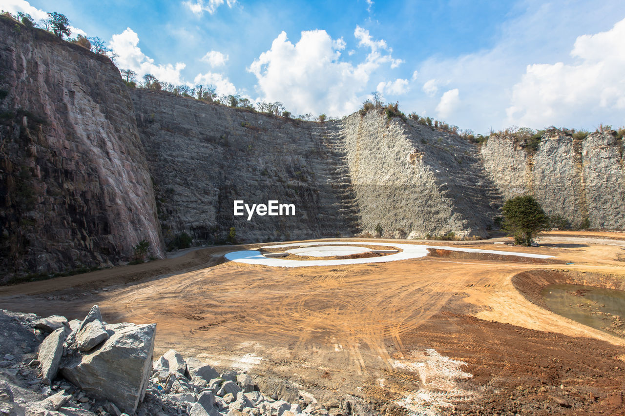 PANORAMIC VIEW OF ROCK FORMATIONS