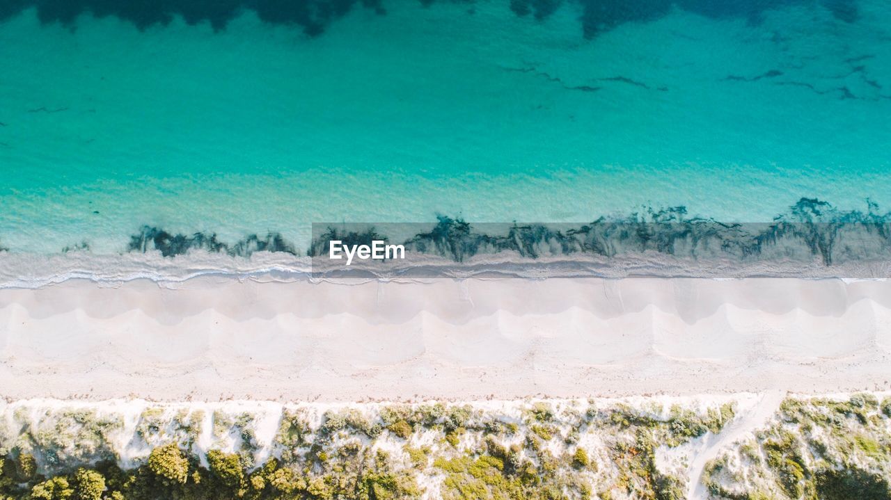 HIGH ANGLE VIEW OF BEACH