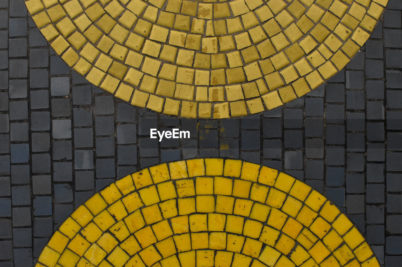Full frame shot of tiled floor