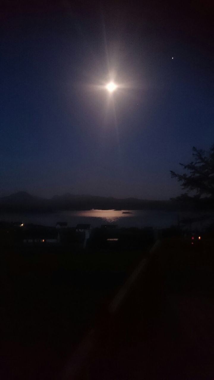 SCENIC VIEW OF SEA AGAINST SKY AT DUSK