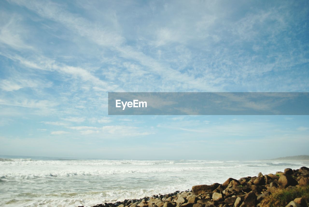 Scenic view of sea against sky