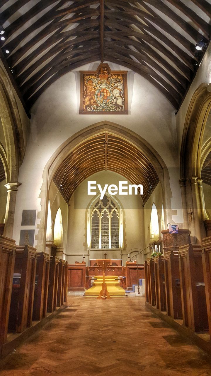 VIEW OF CHURCH INTERIOR