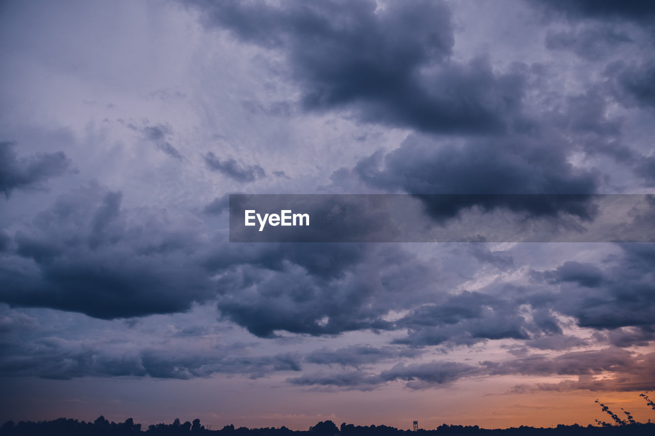 Low angle view of storm clouds in sky