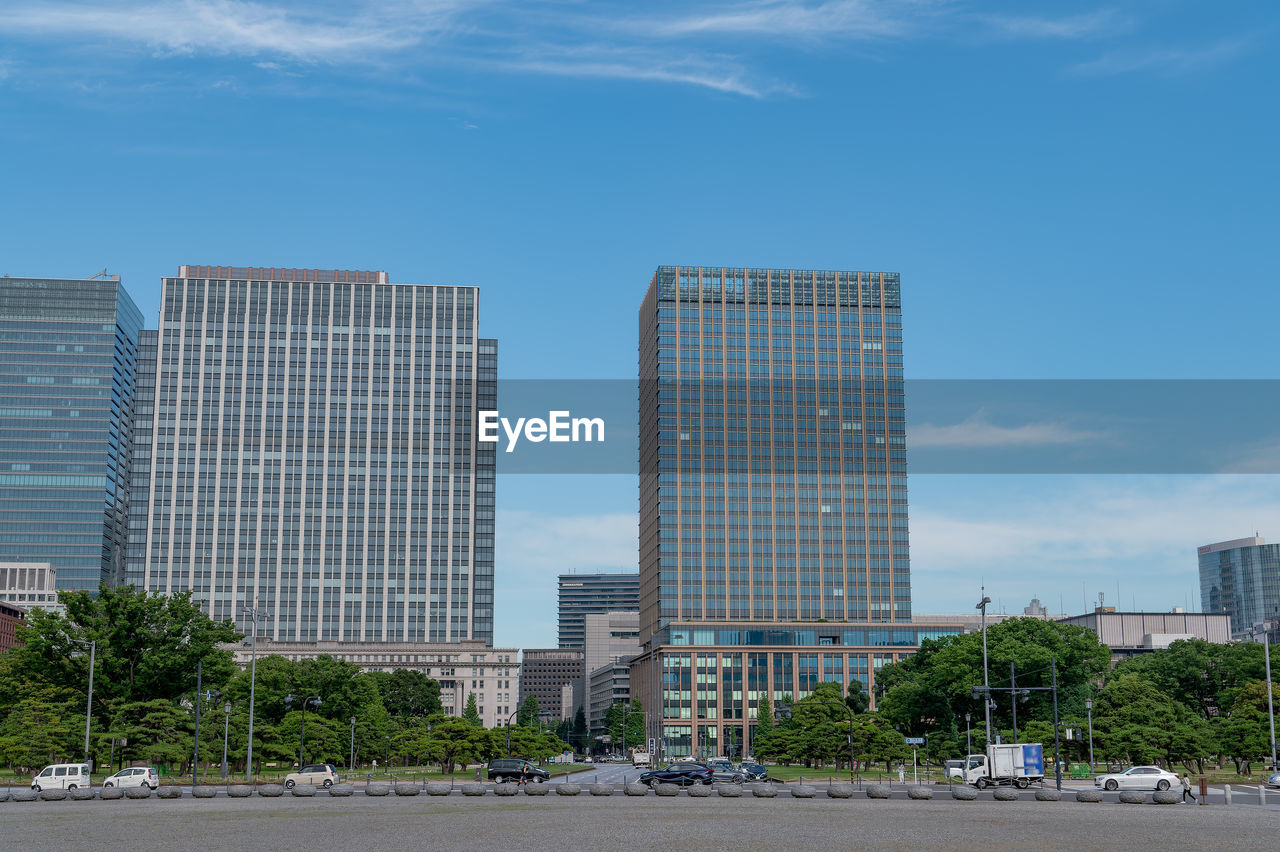 Urban landscape seen from hibiya, chiyoda-ku, tokyo