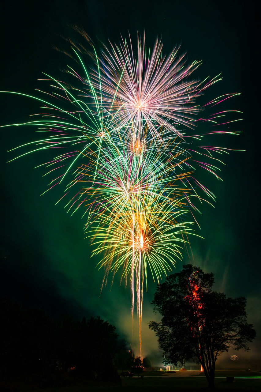 firework display at night