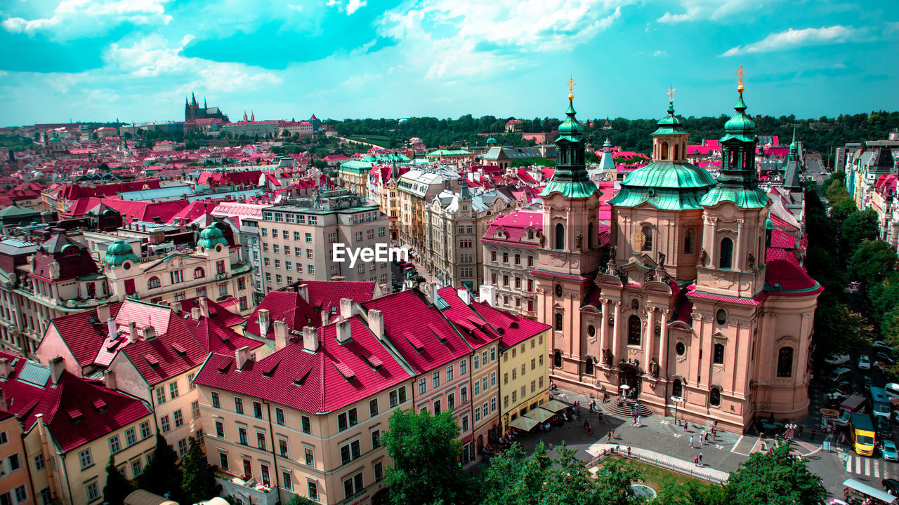 Prague upper view