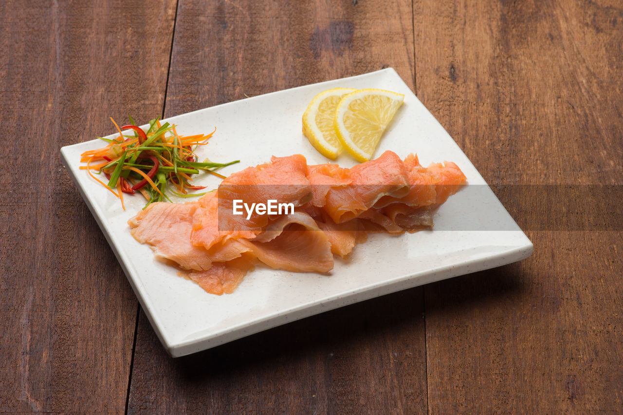 CLOSE-UP OF MEAL SERVED IN PLATE