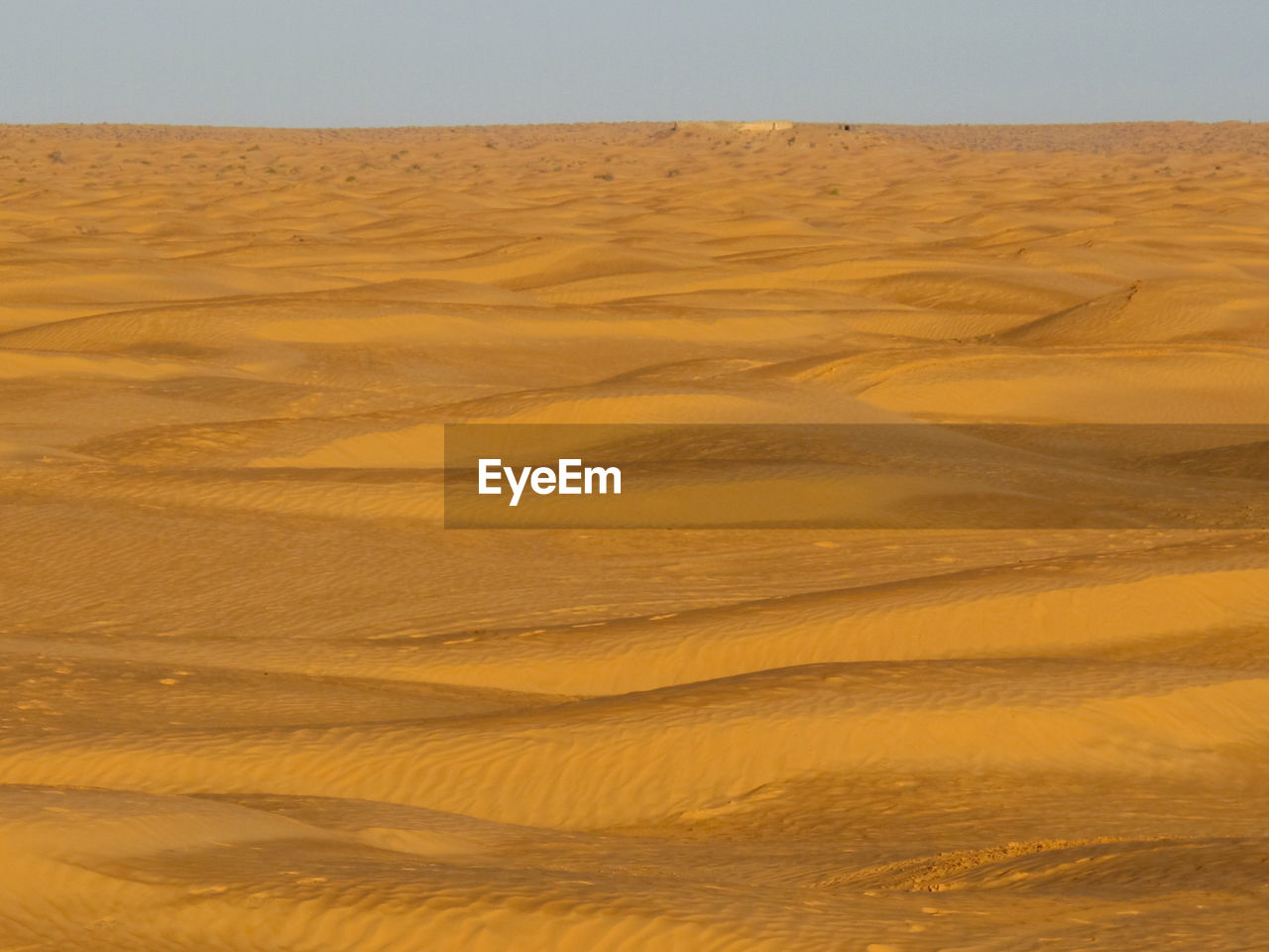 Scenic view of desert against sky