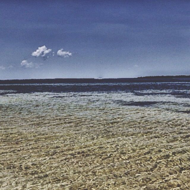 VIEW OF SEA AGAINST CLOUDY SKY