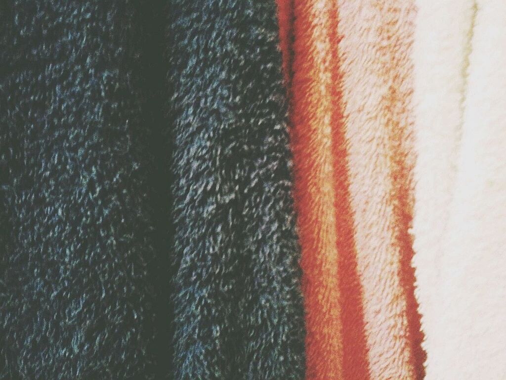Close-up of orange and black towel