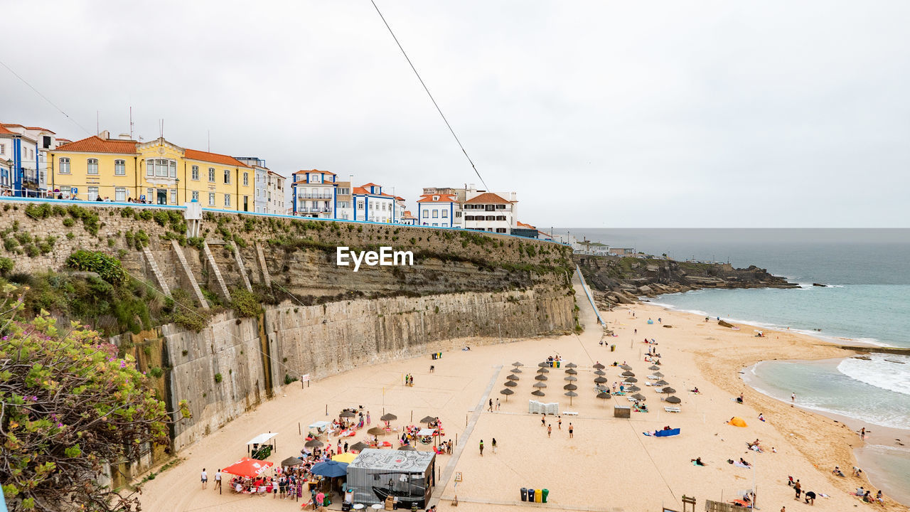 Panoramic view of beach against sky