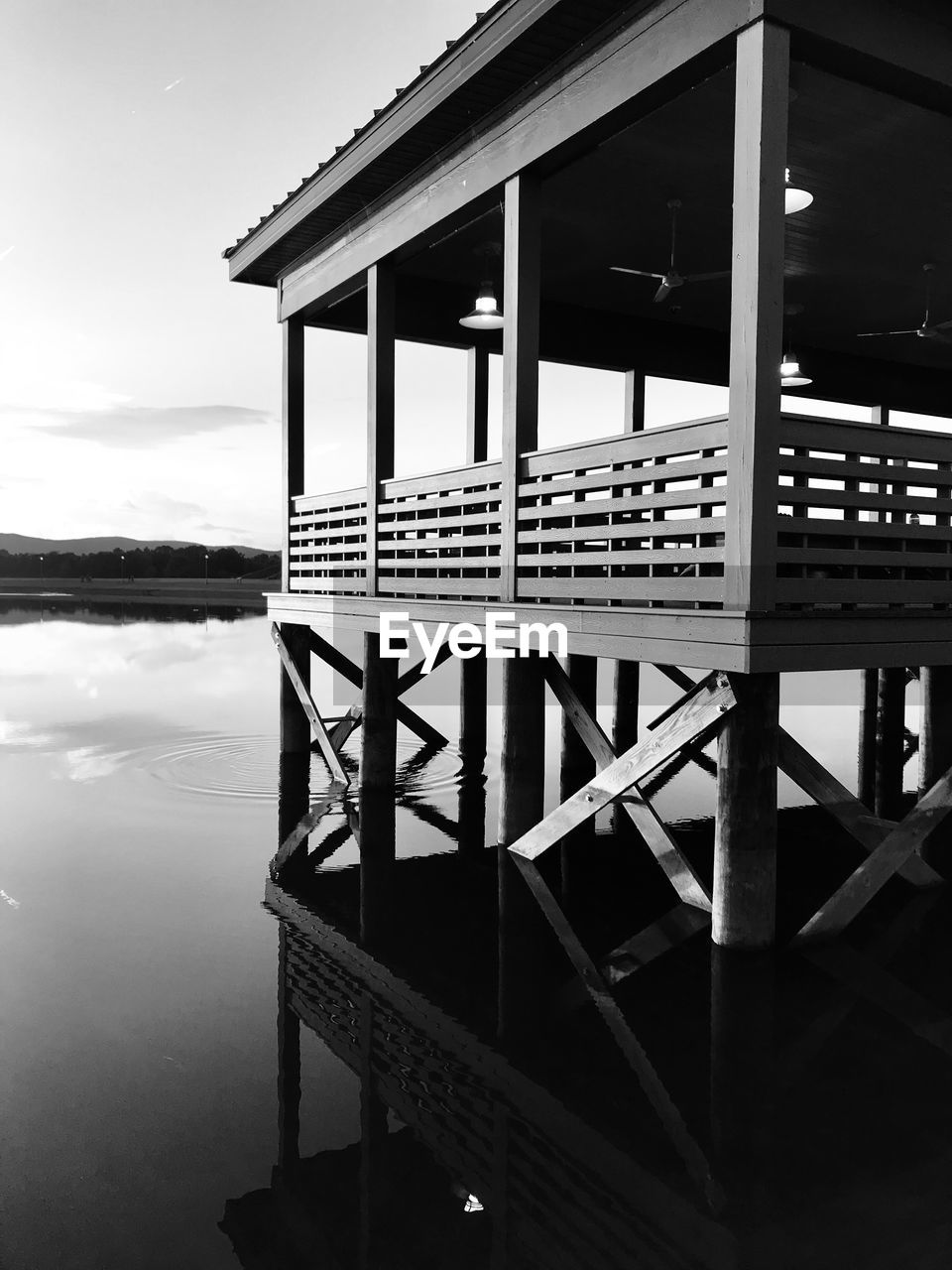 Pier on sea against sky