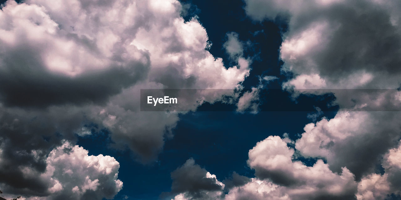 Low angle view of clouds in sky
