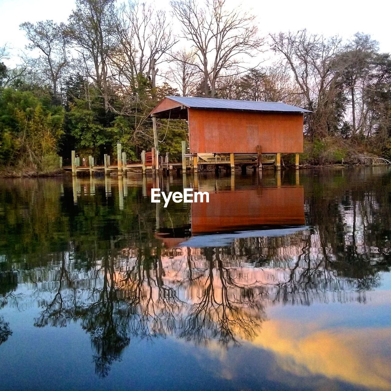 REFLECTION OF BUILT STRUCTURES IN WATER