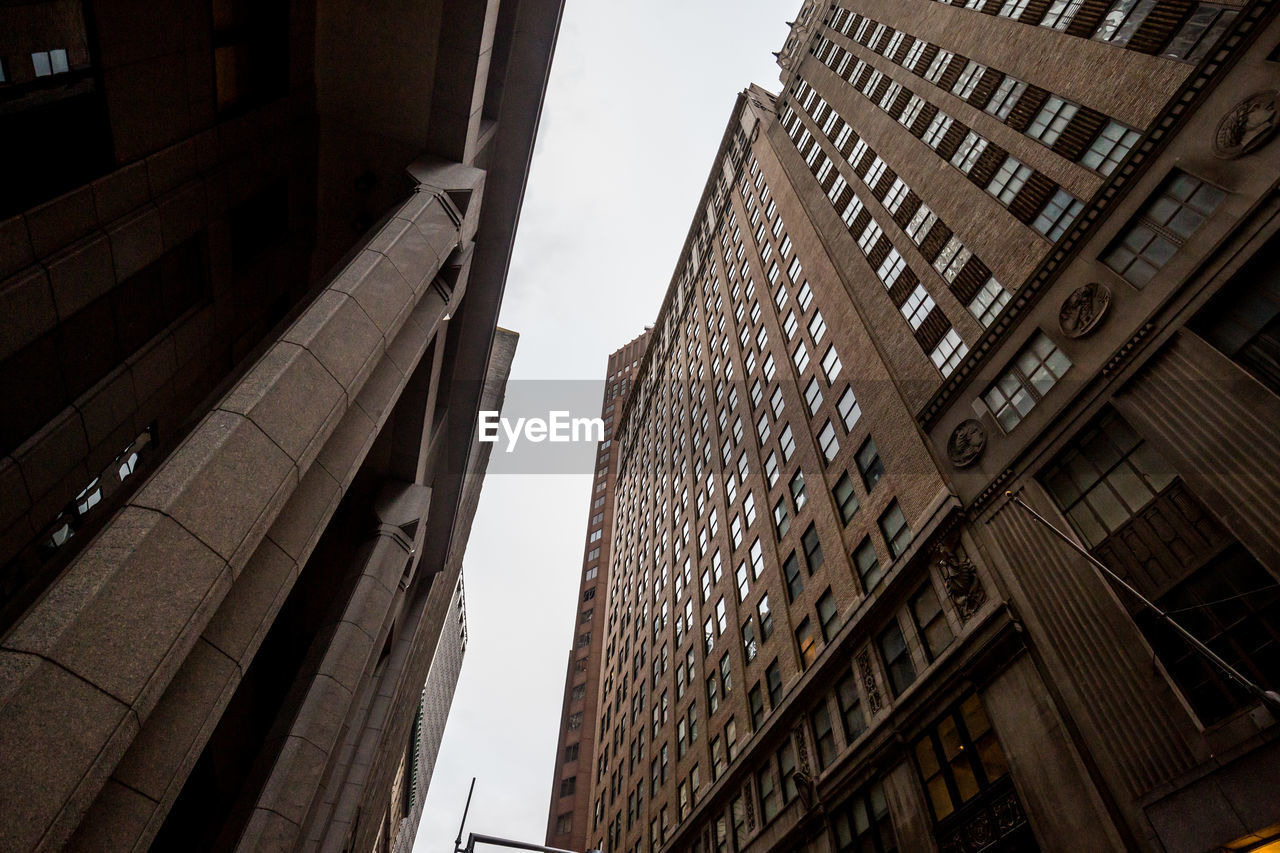 Low angle view of skyscrapers