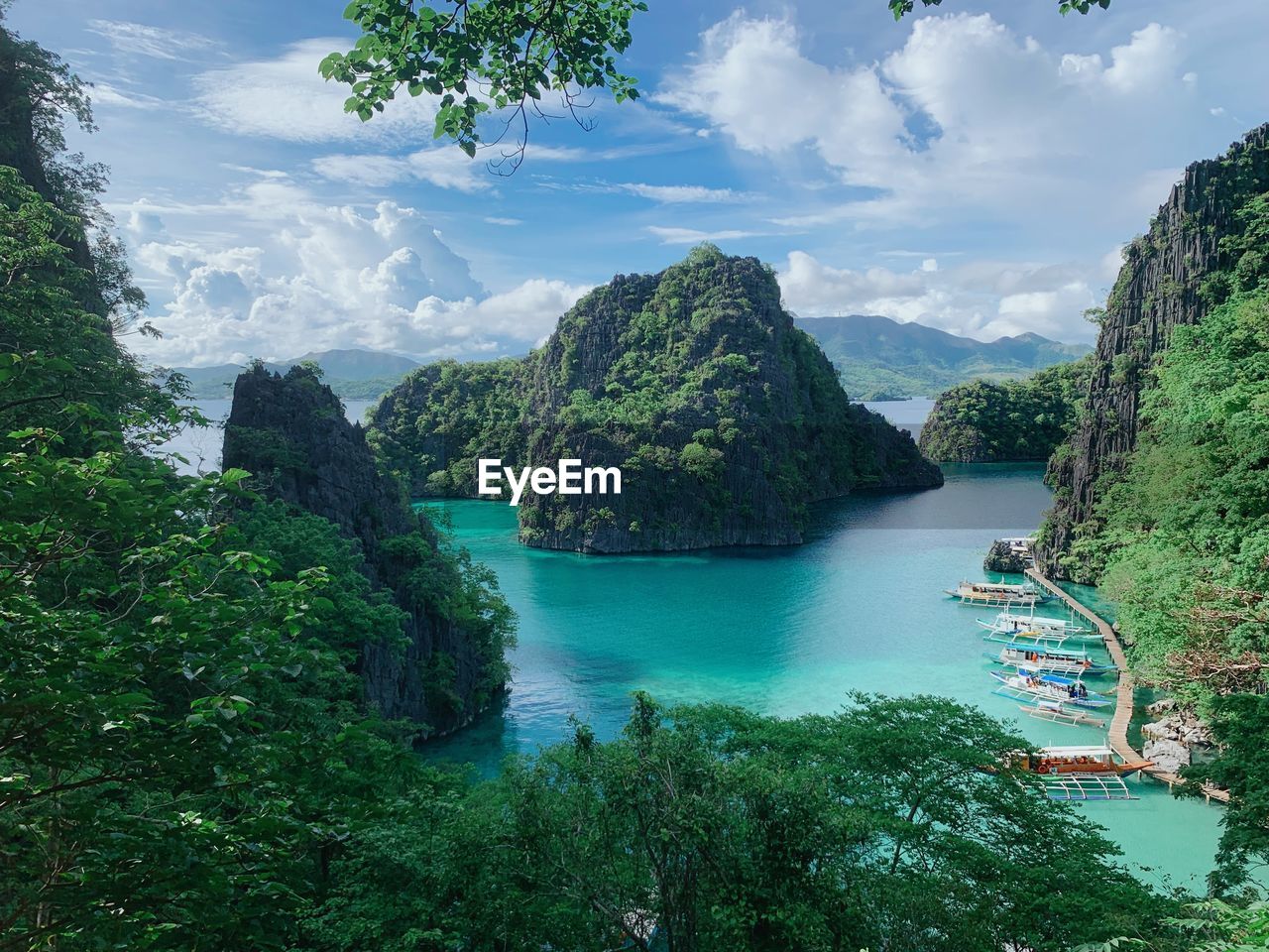 Scenic view of coron islan philippines