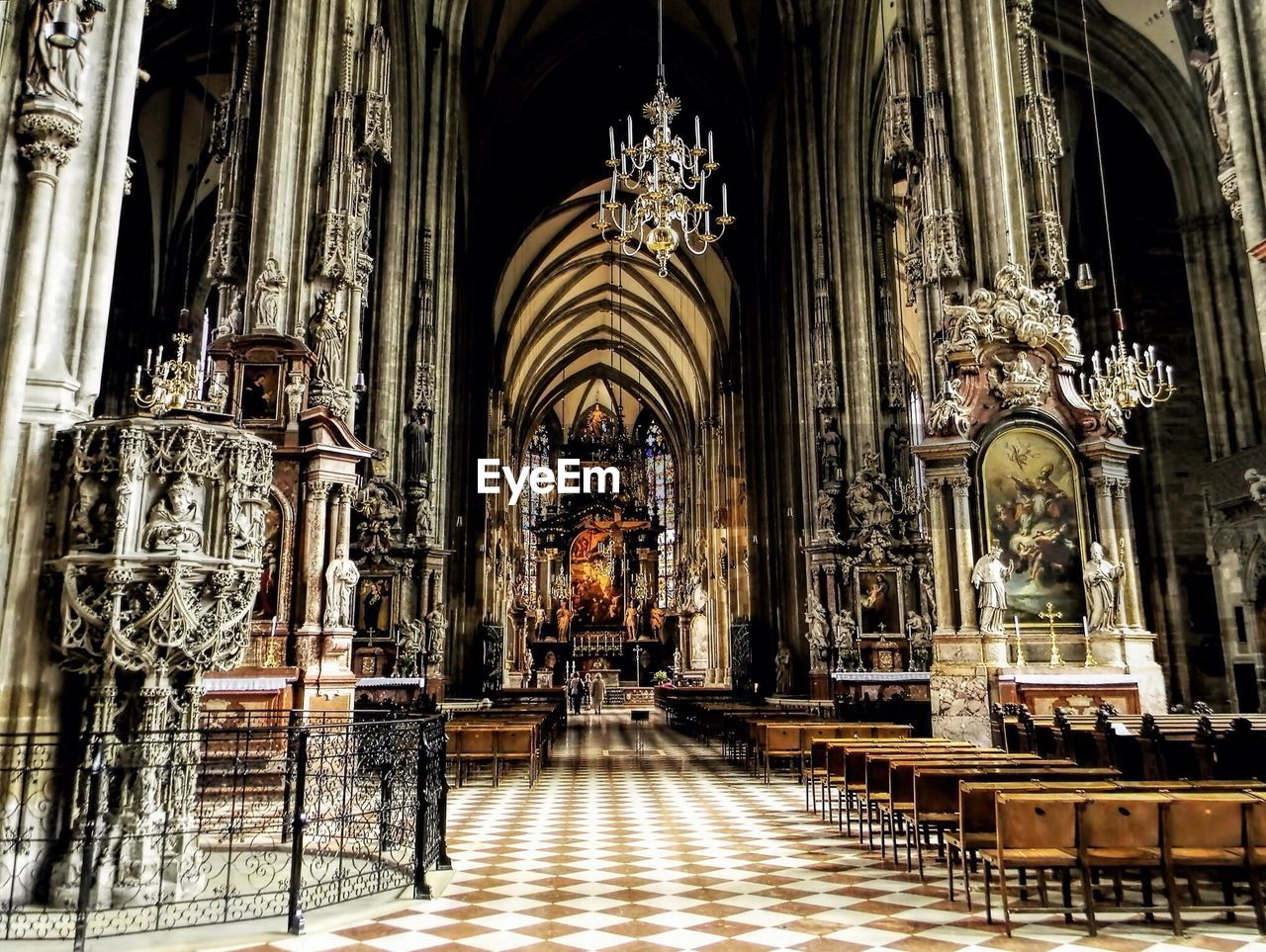 View of church interior