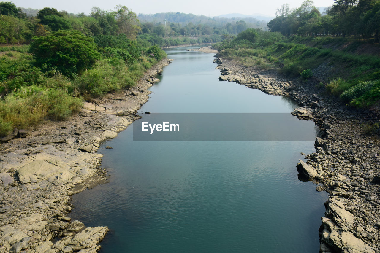 HIGH ANGLE VIEW OF RIVER