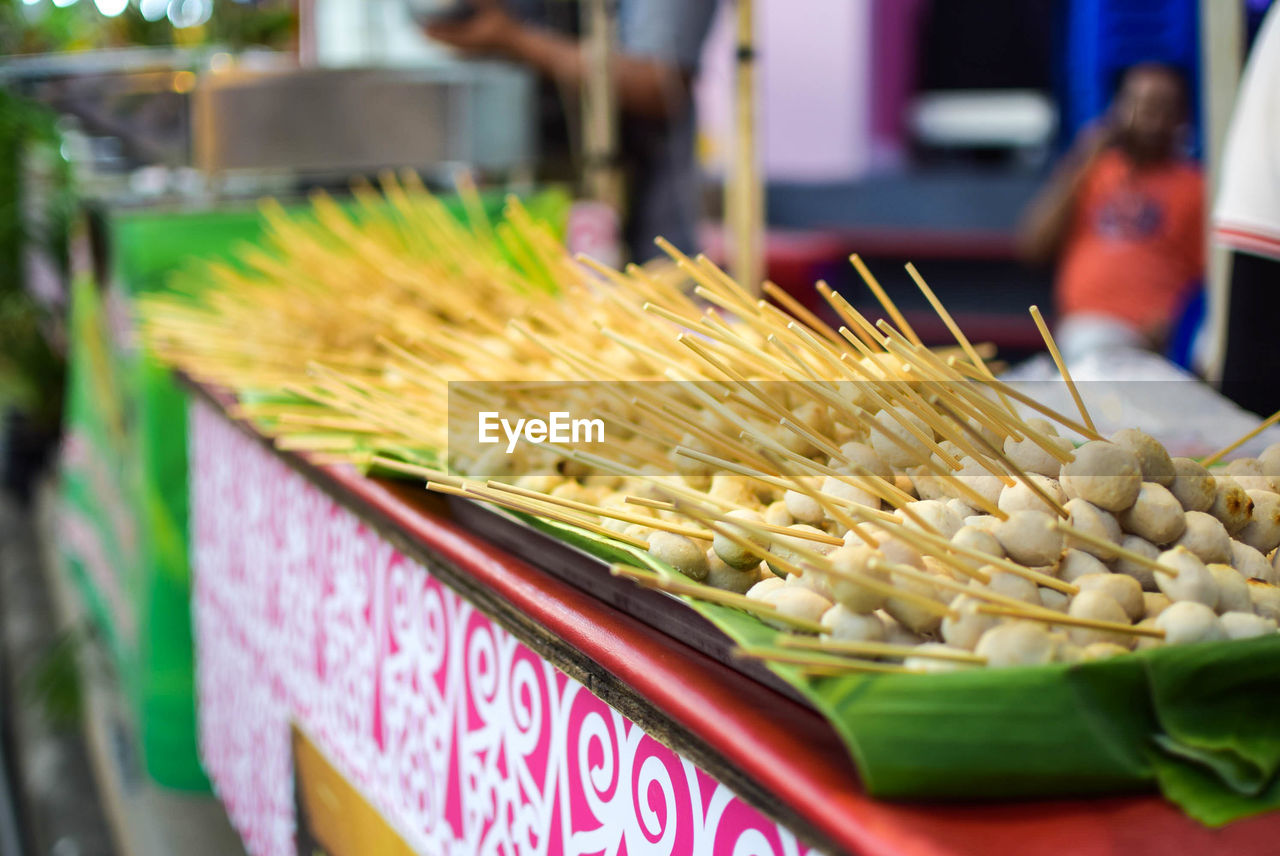 Close-up of vegetables at market stall