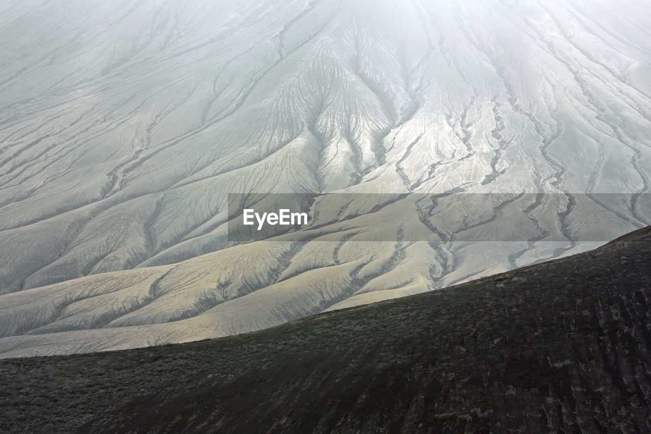 Aerial view of desert