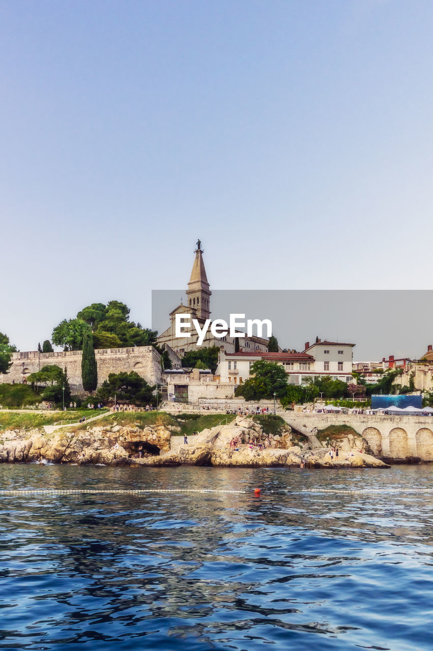 View to church of st. euphemia, rovinj, istria, croatia