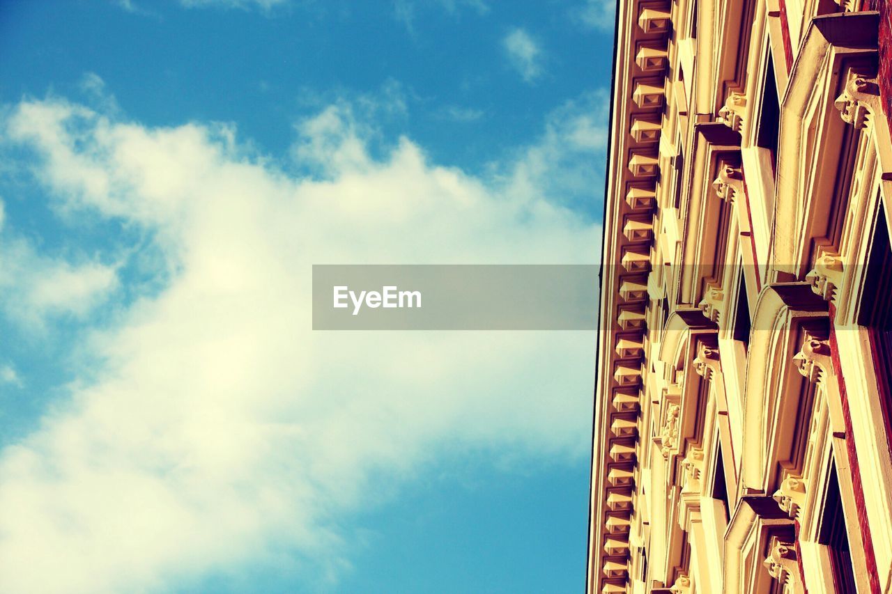 Low angle view of building against sky