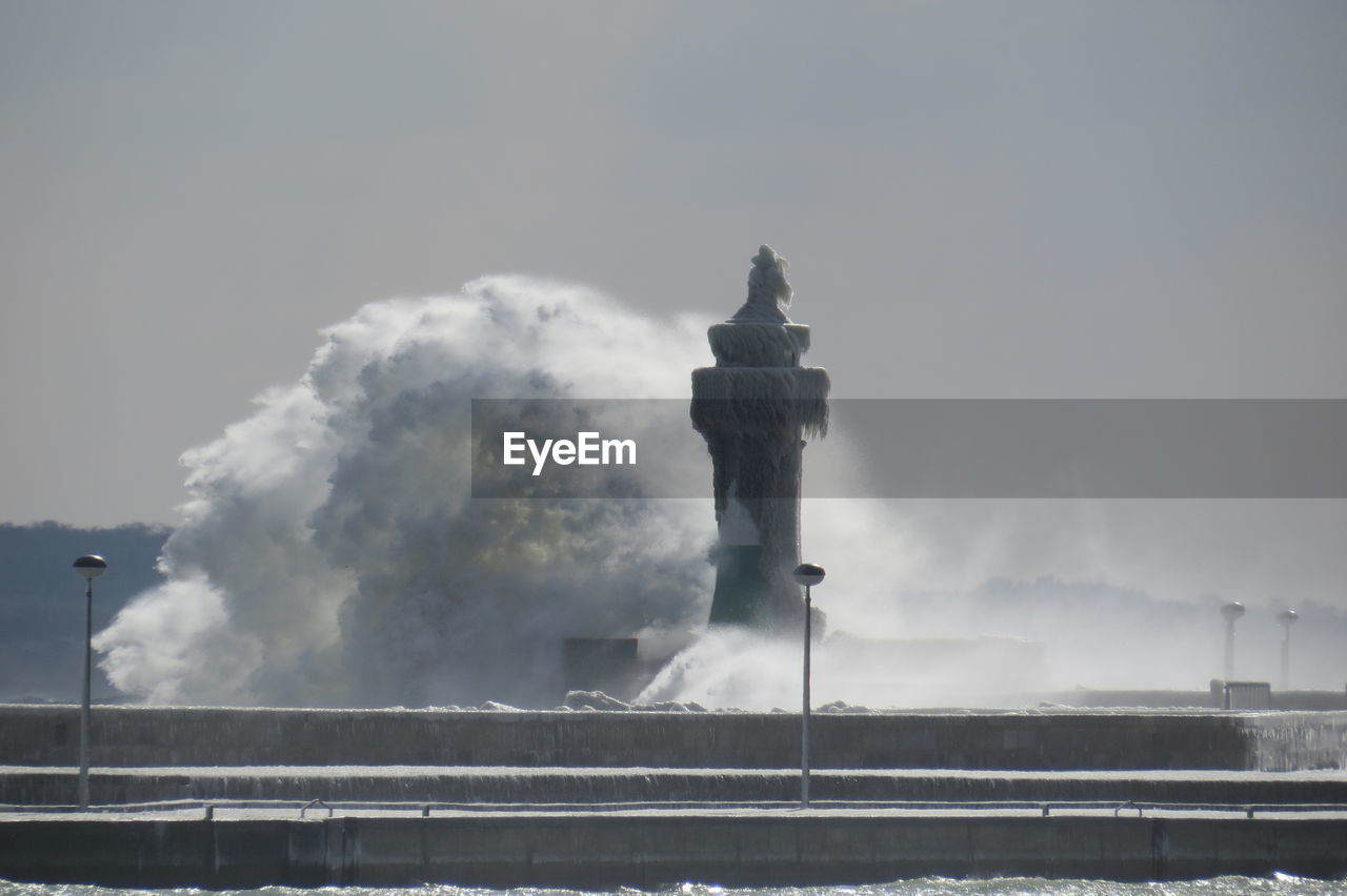 Low angle view of lighthouse