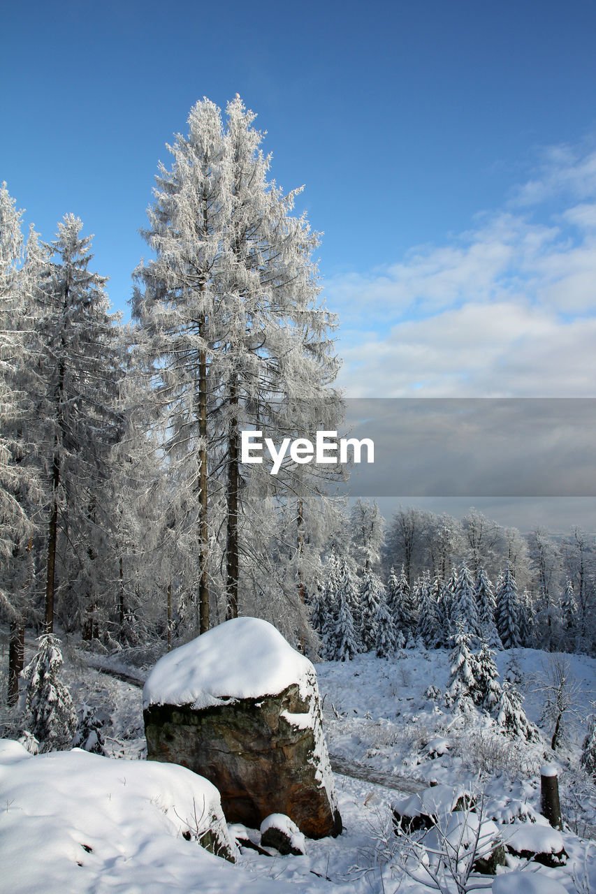 Winter impressions around the egge tower at the velmerstot near silver river valley