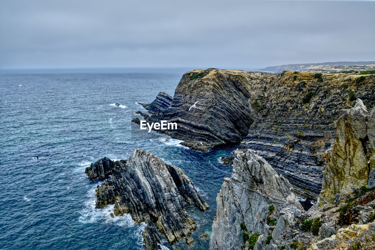 Scenic view of sea against sky