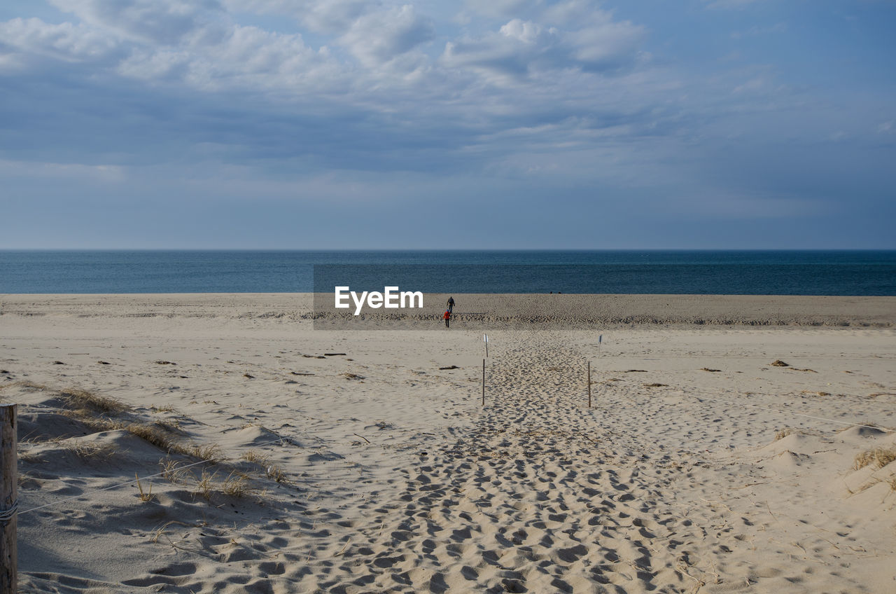SCENIC VIEW OF SANDY BEACH AGAINST SKY