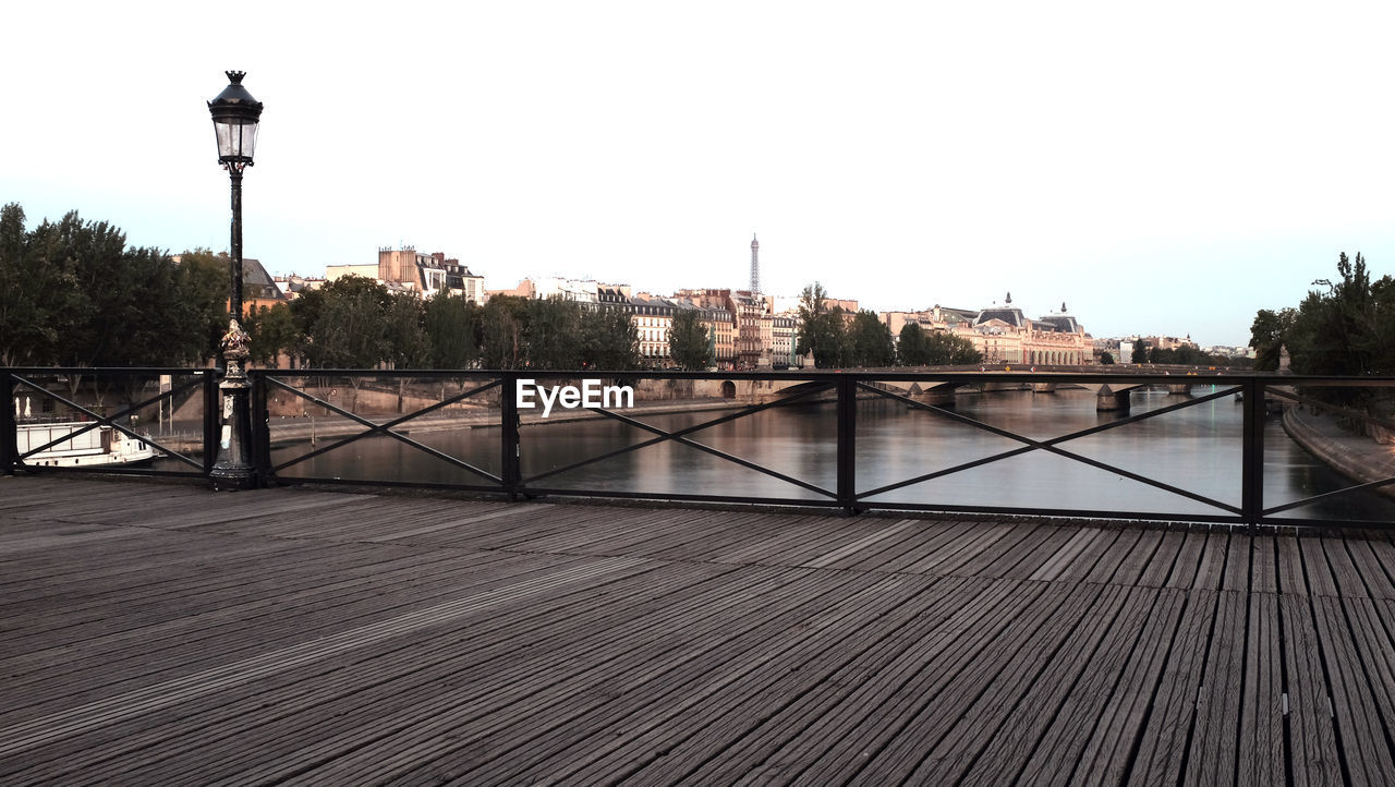 VIEW OF BRIDGE OVER RIVER AGAINST SKY