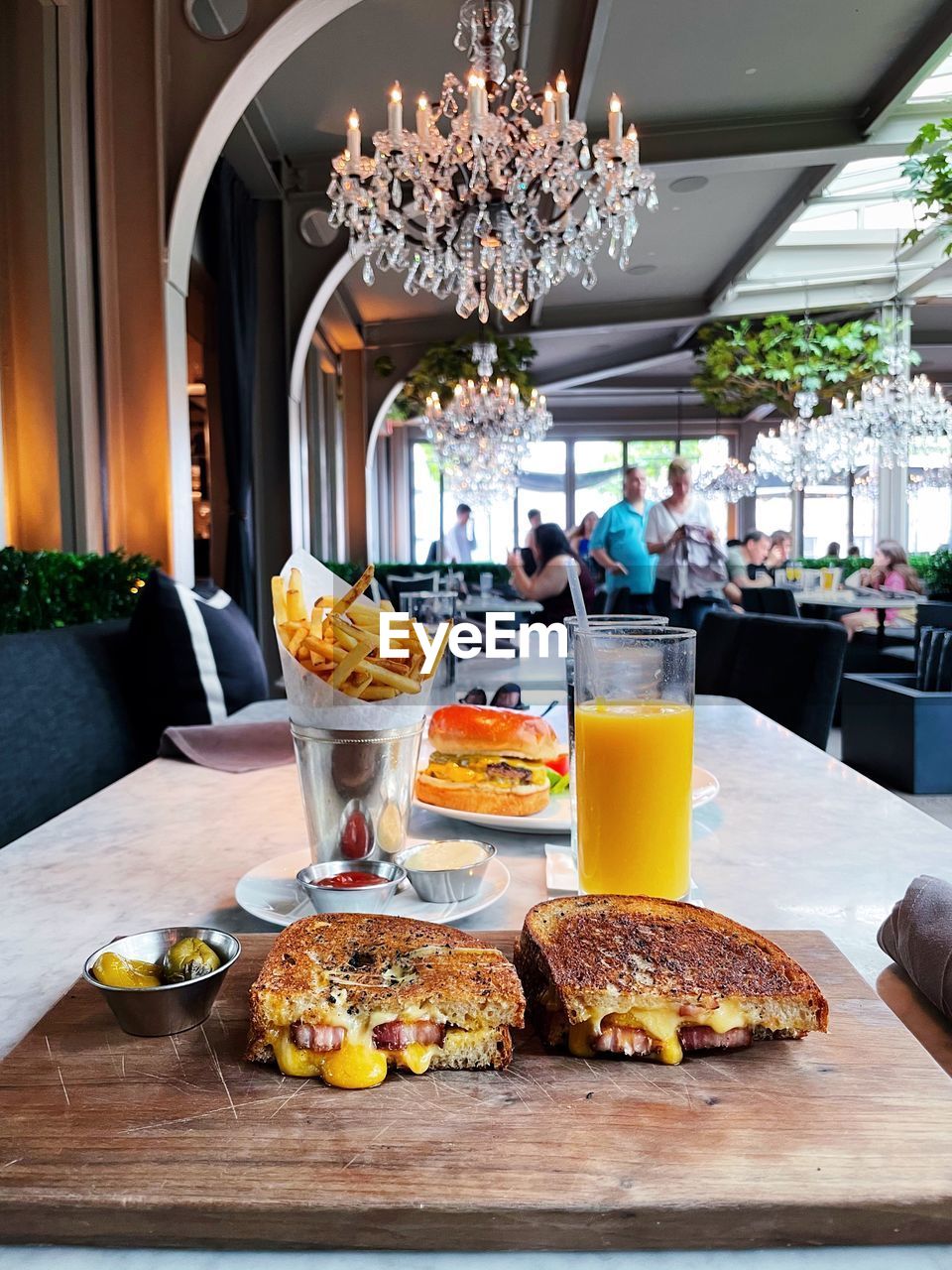 FOOD SERVED ON TABLE IN RESTAURANT