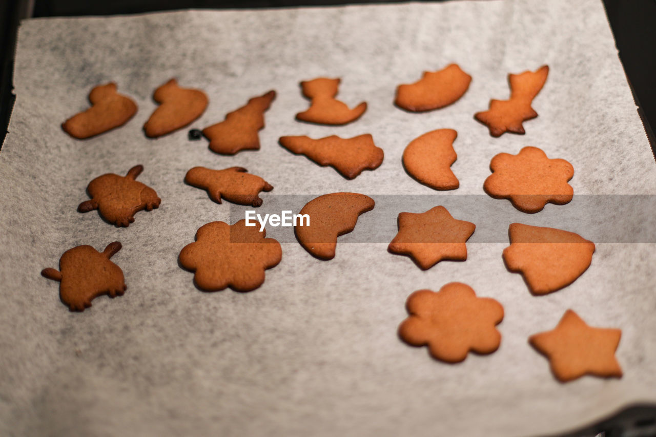 CLOSE-UP OF COOKIES IN PLATE