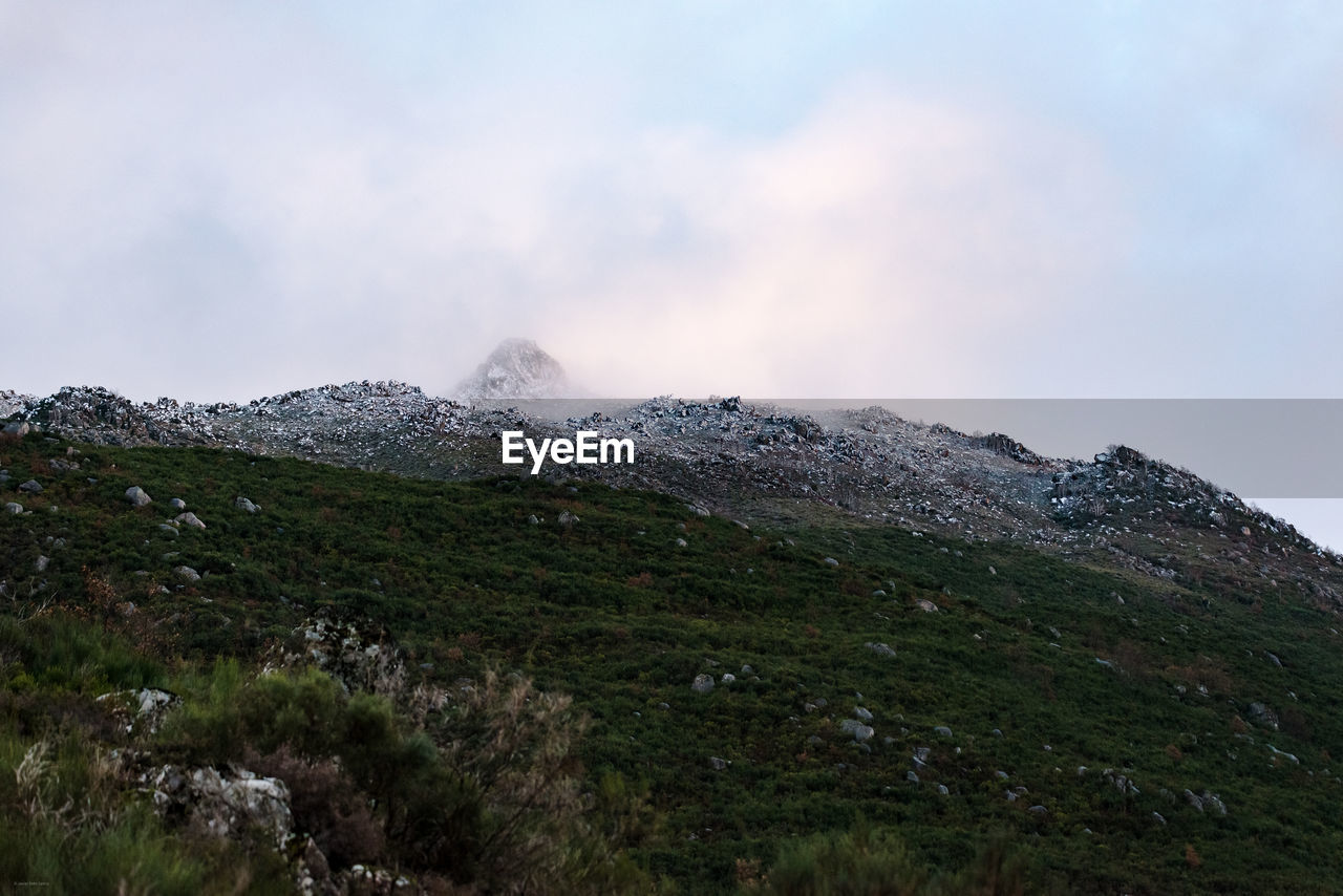 Scenic view of mountains against sky, serra do xurés