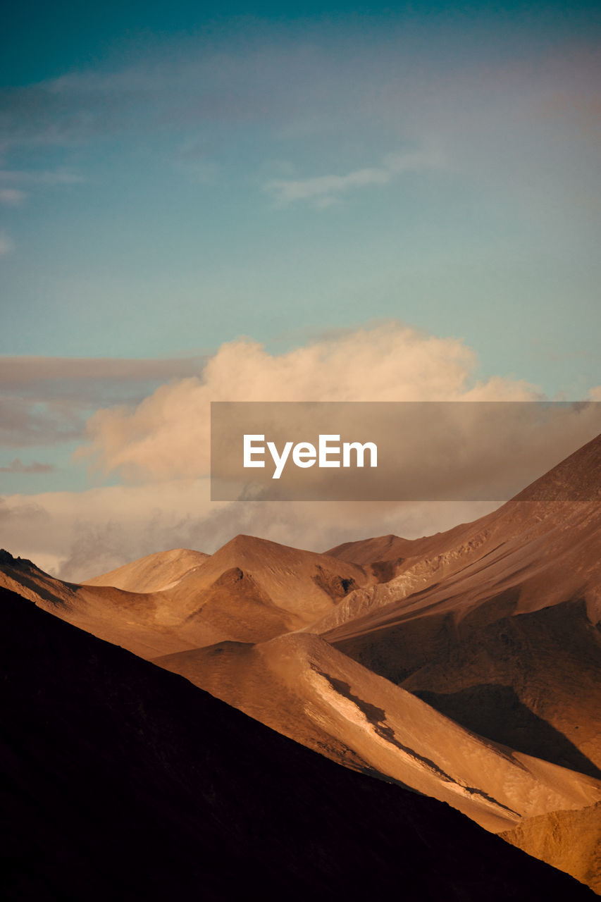 Scenic view of desert against sky