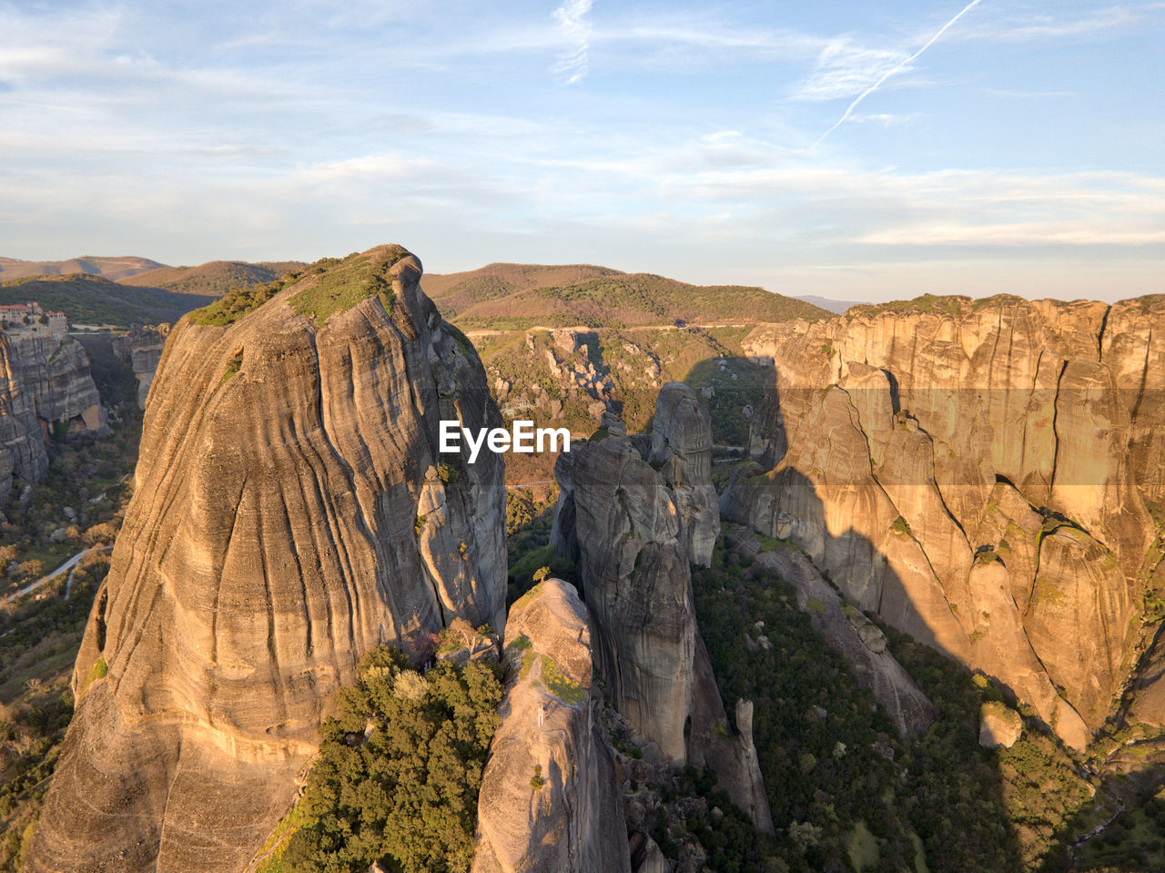 View of rock formations